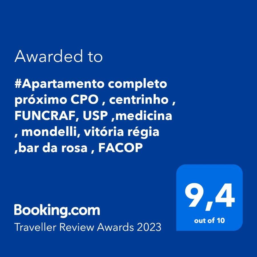 Apartament #Apartamento Completo Proximo Cpo , Centrinho , Funcraf, Usp ,Medicina , Mondelli, Vitoria Regia ,Bar Da Rosa , Facop Bauru Zewnętrze zdjęcie